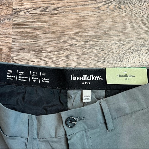 Goodfellow Men's Gray Slim Tech Chino Pants - Picture 5 of 6